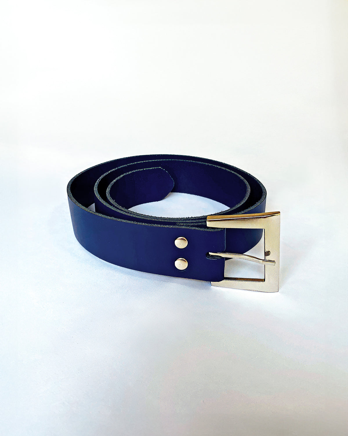 Cinturón Suela Azul — Hebilla Estilizada - L / Casual