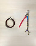 Pulsera de cuero + Keychain — Pack Abrupto